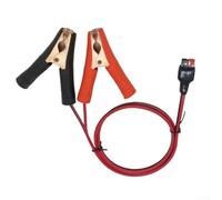 Câble à pince crocodile 30 A 1,5 m Rouge/noir 30 A | Courant nominal 30 A, transfert de puissance stable, tests électriques, code couleur rouge et noir, longueur de 1,5 m