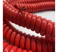 câble à ressort, Câble d'alimentation en spirale à 3 conducteurs, 20awg, 0.5mm, ligne droite à ressort, longueur de 4 mètres, fil extensible de 2 mètres