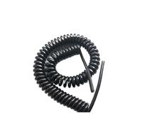 Câble à Ressort, Câble spiralé 2 conducteurs Noir 14-24AWG,5-7,5 m Extensible et rétractable