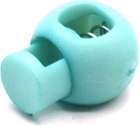 Câble à ressort Lock Boutons de Chauve-souris ronds et sans trous Bleu -Stopper pour sac à dos Shoelace Sportswear Lake Bleu