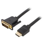 Câble ABFBF DVI-D (18+1) mâle HDMI mâle 1m noir 30AWG VENTION