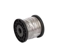 Cable Acier 50M 0.8/1.5/2/2.5/3/4mm 7x7 câble en acier Flexible enduit de PVC souple Transparent 304 corde à linge inoxydable(0.8mm after coating)