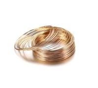 Cable Acier Bracelet En Fil D'acier À Mémoire De Forme, 100 Tours/paquet, Accessoires, Matériel Bijoux, Anneau Fer, Cercle D'anneau(Champagne)