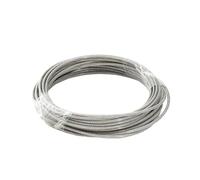 Cable Acier Câble en acier inoxydable enduit de 5 à 10M, adapté aux guirlandes lumineuses suspendues, balustrades pont, clôtures porche, cordes for vêtements(4.0mm-10M)