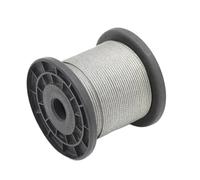 Cable Acier Câble métallique Flexible en acier enduit de PVC 100 mètres, câble souple Transparent, corde à linge inoxydable, diamètre 0.5/1/2/3/4/5/6/8mm(2 Meter,Diameter 5mm)