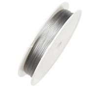 Cable Acier Fil d'acier inoxydable de couleur or, corde perles, fil pêche for colliers, Bracelets, résultats fabrication bijoux(Steel,0.6mm length 25m)
