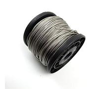 Cable Acier Gainé,Cable Inox Câble métallique flexible en acier recouvert de PVC 5 mètres, câble souple, corde à linge inoxydable transparent, diamètre 0,8 mm, 1, 2, 3(Diameter 0.6mm)