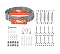 Câble Acier Inoxydable-VEVOR-2 mm x 35,1 m-Cable Inox 304 Kit Fil Tressé Inox-7x7 Brins