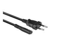 Câble ACT C7 1.5m, Câble secteur Euro C7 Câble d'alimentation Type C prise Euro sur prise C7 femelle, Câble pour petits appareils PS4/PS5, TV, imprimante- AC3300