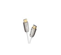 Câble actif hdmi 2. 1 8k à fibre optique uhd 10 m, blanc