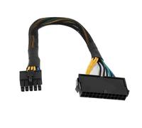 Câble adaptateur 24 broches vers 10 broches, câble d'alimentation principal ATX, câble gainé tressé pour Lenovo Moth