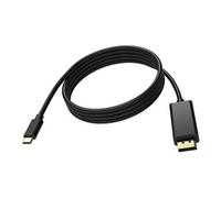 - Câble adaptateur - 24 pin USB-C (M) pour DisplayPort (M) - USB 3.1/ USB 3.2 - 2 m - support pour 8K60Hz - noir