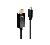 - Câble adaptateur - 24 pin USB-C mâle pour HDMI mâle - 1 m - blindé - noir - rond, support 4K