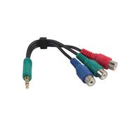 Câble adaptateur 3.5mm AUX à RCA, composant vert bleu rouge YPbPr RCA, câbles de données, livraison directe en gros