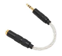 Câble Adaptateur 4,4 Mm Symétrique Femelle vers 3,5 Mm Stéréo Mâle plaqué Or Câble de Conversion de Casque Portable en Cuivre Monocristallin 5," Transmission du Son sans Perte pour Les