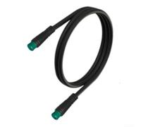 Câble adaptateur 5 broches mâle-mâle pour écran moteur Bafang Midmounted | Rallonge pour compteur kilométrique de vélo électrique, étanchéité IP65, longueur 80 cm, alliage noir 6061 et matériau en PVC