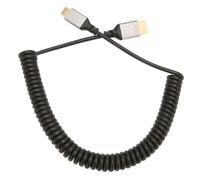 Cable adaptateur a ressort mini HD pour interface multimedia 4K 60 Hz 18 Gbit/s, rallonge pour tablette, appareil photo, moniteur TV, mini cable male vers male HD