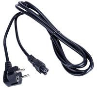 Câble adaptateur Akyga alimentation [1x Prise mâle + contact de protection - 1x Fiche femelle (forme de trèfle) C5] 3.00 m noir