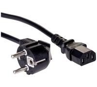 Câble adaptateur Akyga alimentation [1x Prise mâle + contact de protection - 1x Secteur femelle C13] 1.50 m noir