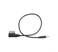 Câble adaptateur AMI vers AUX 3,5 mm pour Golf pour Jetta A1 pour Skoda 2005-2012, cordon d'interface multimédia de voiture 30 cm noir