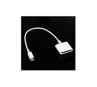 Câble adaptateur Apple Lightning vers 30 broches - Compatible iPhone 5 iPod Touch 5 iPod Nano 7 iPad Mini - 22 cm