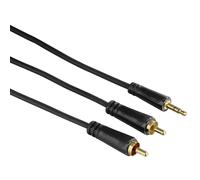 Câble adaptateur audio 1,5m jack 3,5mm vers 2x RCA mâle