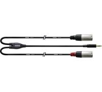 Cordial CFY 3 WMM-LONG câble audio 3 m 3,5mm 2 x XLR (3-pin) Noir, Argent