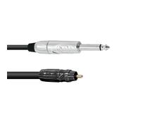 2 m fiche RCA fiche jack 6,3 mm câble adaptateur mono câble RCA câble stéréo connexion audio noir Omnitronic