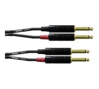 Cordial Câble Audio Double Jack Mono 6 M