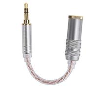 Câble adaptateur audio mâle-femelle, câble de conversion pour casque 3,5 mm compatible avec le HiFiman ZX300A, fil en cuivre sans oxygène avec conversion du signal équilibré vers (3.5 révolution