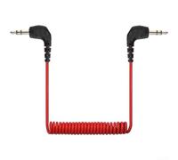 Câble adaptateur audio pour Rode VideoMicro SC2 | Rallonge TRS vers TRS de 3,5 mm avec cuivre sans oxygène pour enregistrement d'appareil photo mobile iPhone | Rouge