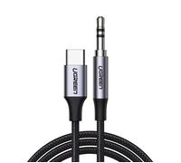 - Adaptateur de câble audio (30633) - Type-C vers Jack 3,5 mm, 1 m - Gris