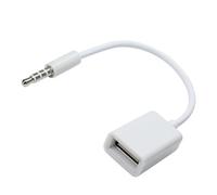 Câble adaptateur audio USB 3,5 mm pour voiture, convient pour les systèmes sonores de véhicule, lecture de musique, convertisseur USB portable vers convertisseur