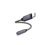 Câble adaptateur audio USB-C vers 3,5 mm 32 bits/384 kHz Adaptateur DAC Grey