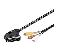 Câble adaptateur audio-vidéo Péritel vers 3xRca