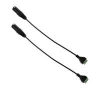 Câble Adaptateur Audio Xlr 3 Broches Mâle, Bornier à Vis 3 | Soudure, Format Court 30cm, Gestion Soignée du Câblage, Noir Métal Plastique