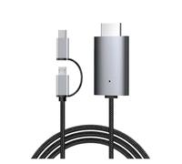 Câble Adaptateur AV Numérique USB Type-C Vers HDMI 4K 1080p De 2 M For Téléphone Android.
