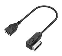 Câble adaptateur CarAudio pour VW Audi A3/S4/A5/A6/A7/Q5/Q7/R8 pour AMI MDI MMI AUX, transmet l'audio à partir de lecteurs MP3, téléphones, tablettes, câble de chargement USB Plug & Play