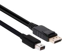 Câble adaptateur club3D Mini-Display / DisplayPort Fiche mâle Mini DisplayPort, Fiche mâle DisplayPort 2.00 m noir CAC-2163