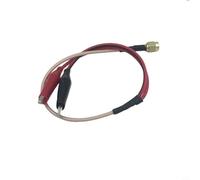 Câble adaptateur coaxial RF SMA mâle vers prise crocodile pour alimentation avec connexion sécurisée pour équipement de test radio d'antenne, rouge, noir, 0,15 m, 0,2 m, 30 cm, 0,5 m, 1 m (0,5 mètre)