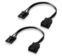 Câble Adaptateur Compatible Avec Corsair Rgb Hub, Lighting Node Core, Commander Core Et Icue Commander Core Xt, Smart Rgb Lighting, Compatible Avec Nzxt Argb Aer2 F-Series Fan (2 X 10cm)