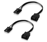 Câble adaptateur compatible avec Corsair RGB HUB, Lighting Node CORE, Commander CORE et iCUE Commander CORE XT, Smart RGB Lighting, compatible avec NZXT ARGB AER2 F-Series Fan (2 x 10cm)