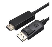 Câble adaptateur compatible Displayport HDMI de 1.8m, 1080P, convertisseur de Port affichage 4K pour PC portable, projecteur, câble DP vers Displayport