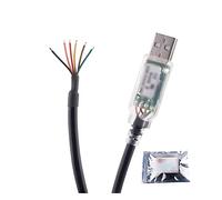 Câble Adaptateur convertisseur de Port série USB vers RS485, extrémité de Fil 6 Broches, Puce FT-DI, Prend en Charge Windows 10 8 7 XP et