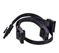Câble adaptateur d'alimentation 5 broches vers 3 x 4 broches pour disque dur Molex HDD PSU Cooler Master avec port unique 5 broches V550 V650 V750 V850 V700 V1000 V1200 semi-modulaire M520/M620, etc