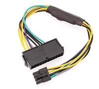 Câble adaptateur d'alimentation ATX 24 broches vers 8 broches compatible avec Dell Optiplex 3020 7020 9020 Precision T1700 30 cm
