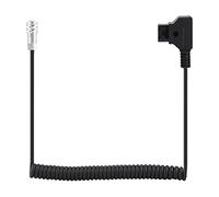 Câble Adaptateur d'alimentation enroulé DAP B mâle vers BMPCC 4K Femelle, Cordon d'alimentation pour caméra sans Fil avec Conception de Bobine Flexible pour la caméra Po
