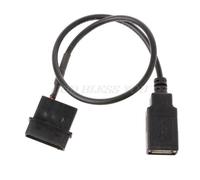 Câble adaptateur d'alimentation interne 5V, 30cm, 2 broches IDE Molex vers USB 2.0 Type A, livraison directe