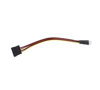 Câble adaptateur d'alimentation mâle 4 broches pour connecteur ATA | Deux extrémités de connecteur différentes, quatre fils à code couleur, pont de câble direct entre le petit mâle 4 broches et
