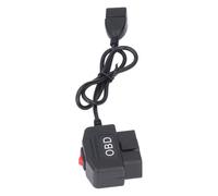 câble adaptateur d'alimentation OBD 48cm/18.9in avec bouton de commutation Mode ACC Protection basse tension pour caméra de bord Chargement de téléphone